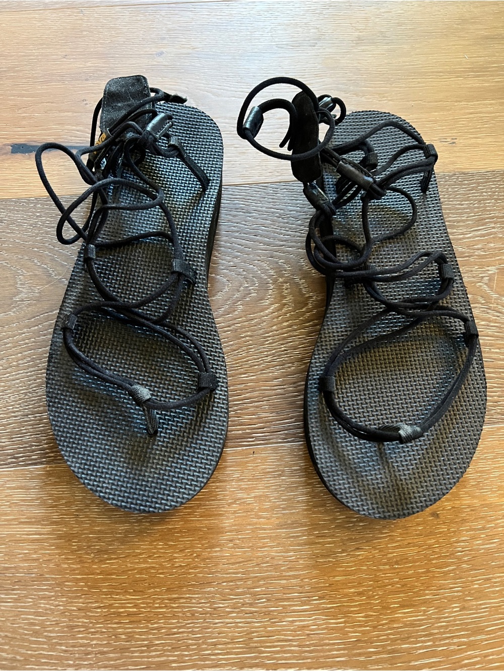 Black Women's Teva Midform Infinity Gladiator-Style Sandals Size 10